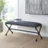 Uttermost Firth 48" Wide Bench Navy Blue