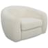 Uttermost Capra 43" Wide Plywood Framed Polyester Accent Chair Off-White