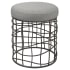 Uttermost Carnival 16.25" Wide Accent Stool Gray / Silver