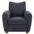 Uttermost 31" Wide Plywood Framed Polyester Accent Chair Blue