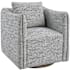 Uttermost Corben 30" Wide Hardwood Framed Polyester Accent Chair Blue / White
