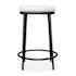 Uttermost Thayer 19" Wide Acrylic Counter Stool Java / Oyster White