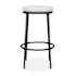Uttermost Thayer 20" Wide Acrylic Bar Stool Java / Oyster White