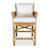 Uttermost Pacific 25" Wide Polyester Counter Stool Rattan / White