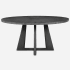 Uttermost Pulsar 60" Diameter Acacia Wood Dining Table Gray