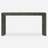 Uttermost Thoreau 62" Wide Elm Wood Veneer Console Table Ebony