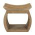 Uttermost Connor 18 Inch Wide Elm Wood Frame Accent Stool by Matthew Williams Natural Elm