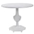 Uttermost Kabarda 32" Diameter Updated Traditional Foyer Table by Jim Parsons Gloss White