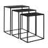 Uttermost Coreene Three Piece Iron Nesting Table Set with Aluminum Tops Plated Antiqued Bronze