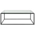 Uttermost Bravura 48" Wide Iron and Tempered Glass Coffee Table Satin Black