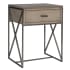 Uttermost Cartwright 15" Wide Concrete Top Iron End Table Aged Gray