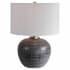 Uttermost Mikkel 22" Tall Vase Table Lamp Charcoal