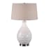 Uttermost Camellia 1 Light 27 Inch Tall Table Lamp with Fabric Shade Ceramic