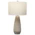 Uttermost Volterra 28" Tall Vase Table Lamp Crackled Taupe