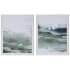 Uttermost 44" x 44" Framed Patterns and Designs Painting Blue / Brown / Gray