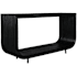Uttermost Compton 58" Wide Mahogany and Rattan Table Black