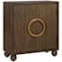 Uttermost Mayenne 32" Wide 2 Door Oak Cabinet Brass / Natural