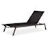 Uttermost Bea 79" Wide Aluminum Framed Chaise Chair Java Black