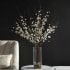 Uttermost Quince Blossoms 30" Wide Home Decor Glass Vase with White Flower Branches White Blossom