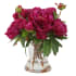 Uttermost Prima Peony 12-1/2", Artificial Plant Glass Vase Pink