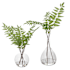 Uttermost Country 21" Tall Glass and Iron Faux Flora Planter - Set of 2 Clear