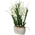 Uttermost Ariana Orchid 24-3/8" Tall Ceramic Faux Flora Planter Cream / Tan