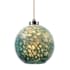 Uttermost Gemblue 9" Wide Coastal Contemporary Crackled Stone Glass Sphere Single Pendant by Kalizma Home Brushed Nickel