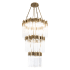 Varaluz Matrix 18 Light 30" Wide Waterfall Chandelier Havana Gold