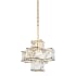 Varaluz Cubic Single Light 12" Wide Crystal Pendant Calypso Gold