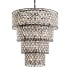 Varaluz Windsor 21 Light 40" Wide Crystal Waterfall Chandelier Carbon / Havana Gold
