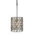 Varaluz Windsor 12" Wide Crystal Pendant Carbon / Havana Gold