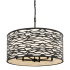 Varaluz Kato 6 Light 30" Wide Drum Chandelier Carbon Black