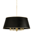 Varaluz Coco 8 Light 32" Wide Pendant Matte Black / French Gold