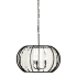 Varaluz Caesar 3 Light 24" Wide Cage Pendant Carbon