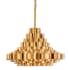 Varaluz Totally Tubular 4 Light 19" Wide Pendant Antique Gold