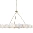Varaluz Cosmos 9 Light 48" Wide Ring Chandelier Havana Gold
