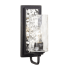 Varaluz Hammer Time 12" Tall Wall Sconce Carbon / Polished Stainless