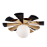 Varaluz Daphne 6" Tall Wall Sconce Matte Black
