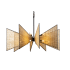 Varaluz Machina 16 Light 48" Wide Abstract Sputnik Chandelier Matte Black / Sulihiya