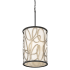 Varaluz Scribble 6 Light 16" Wide Pendant Matte Black / Artifact / Taupe