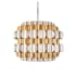 Varaluz Swoon 6 Light 27" Wide Drum Chandelier Antique Gold / Gold Dust