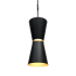 Varaluz Mad Hatter 2 Light 8" Wide Mini Pendant Matte Black / French Gold