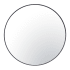 Varaluz Tablet 30" Diameter Circular Steel Framed Bathroom Mirror Black