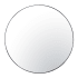Varaluz Tablet 50" Diameter Circular Steel Framed Bathroom Mirror Black