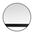 Varaluz Cadet 29" Diameter Circular Metal Framed Bathroom Mirror Black