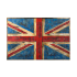 Varaluz Retrograde 31-1/2 Inch x 48-1/4 Inch "UK Flag" Hand Painted Mixed Media Wall Art on Metal Rustic