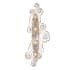 Varaluz Ethereal Rose 4 Light 38" Tall Wall Sconce Havana Gold Ombre / Polished Stainless Accents