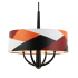 Varaluz Patchwork 4 Light 24" Wide Pendant Black / Satin Brass / Patchwork