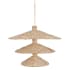 Varaluz Hilton Head 15 Light 34" Wide Pendant French Gold / Natural Seagrass