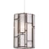 Varaluz Harlowe Single Light 6" Pendant with Recycled Glass New Bronze with Recycled Steel